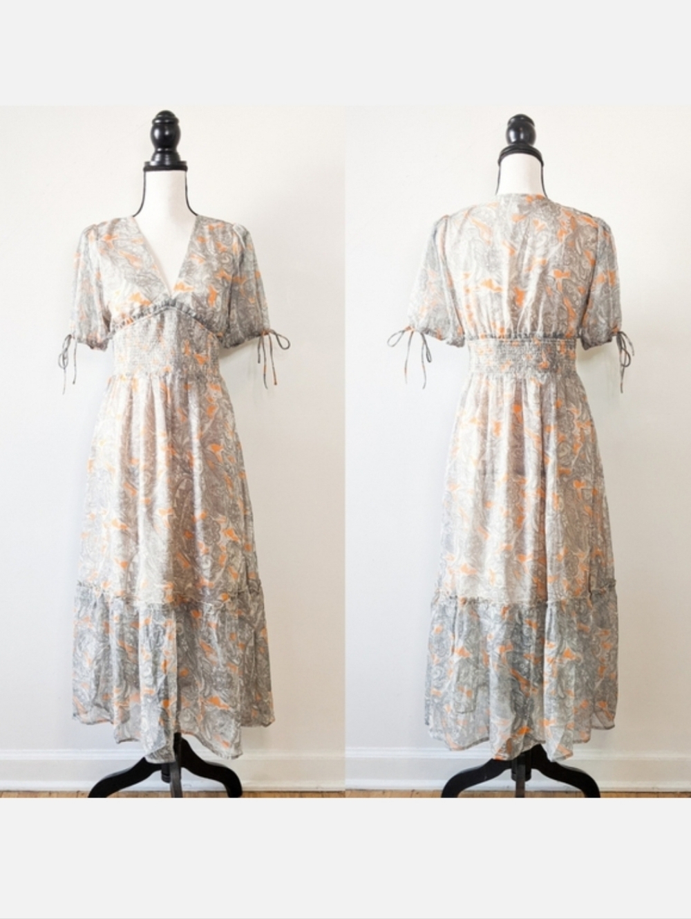 🦋LAST🦋 NWT Moon River Paisley Midi Dress, Size X-Small